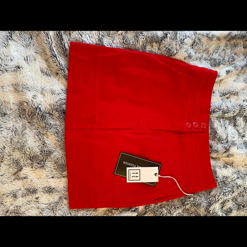 Red mini skirt from HAVE